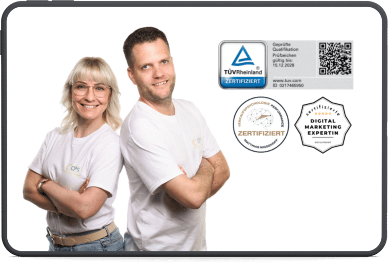 Tablet Mockup mit Caro und Pascal von CPS Web Solutions